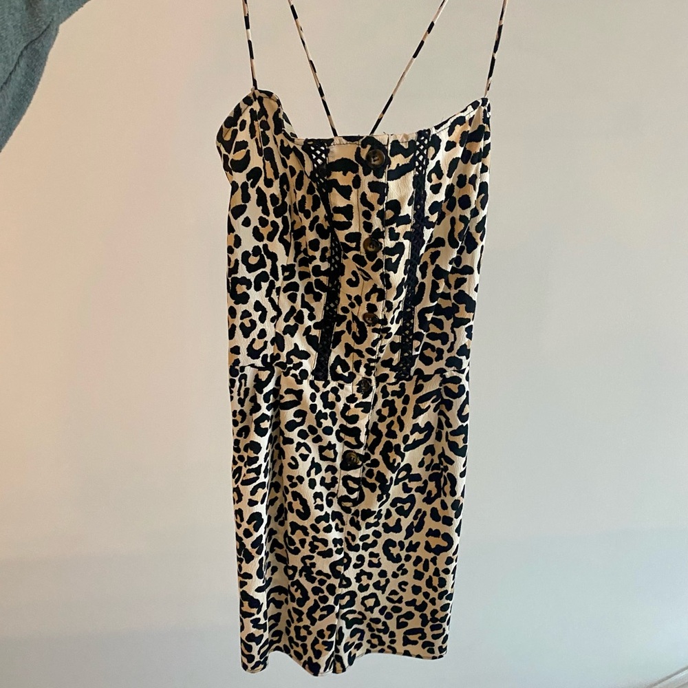 Topshop Leopard Print Romper